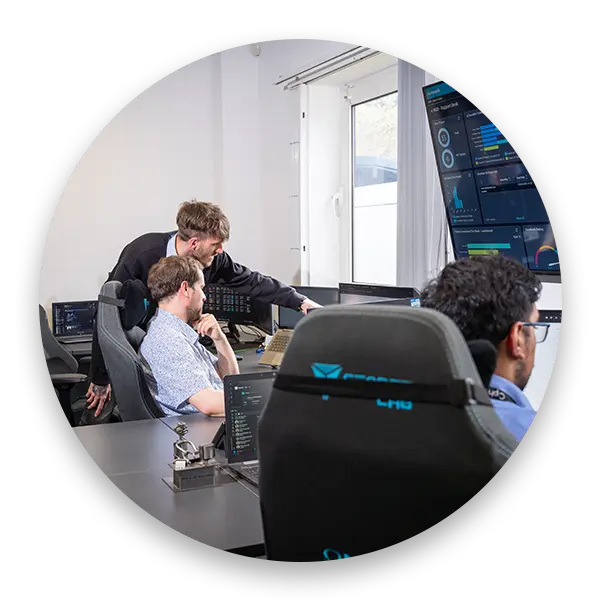 Cipher IT team working in the office